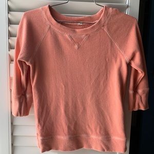 J.crew 3/4 sleeve sweatshirt EUC